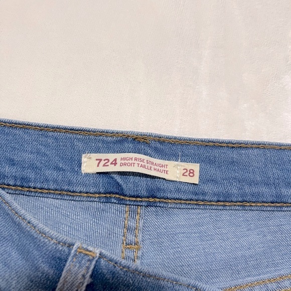 levis 724 high rise slim straight denim jeans - Picture 11 of 12
